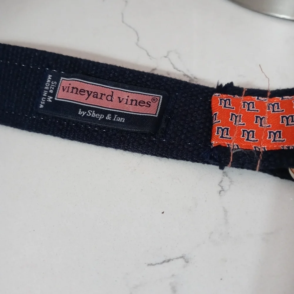 Vineyard Vines Mountain Lakes Educational Foundation 100% Cotton Canvas Belt